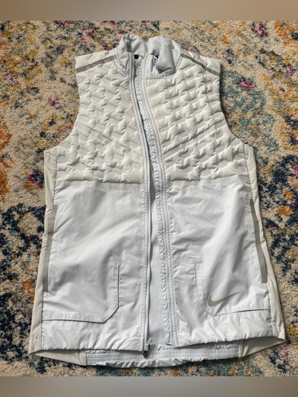 Nike Aeroloft Water Repel Reflective Packable Running Vest BV4862-085 Sz Small